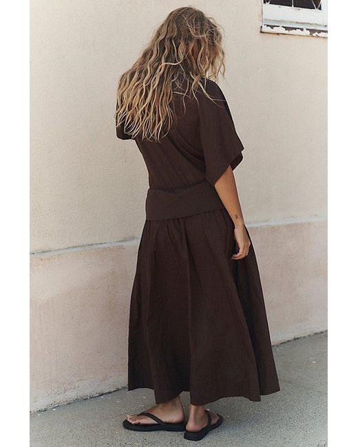 free-est Brown Nina Midi Dress By
