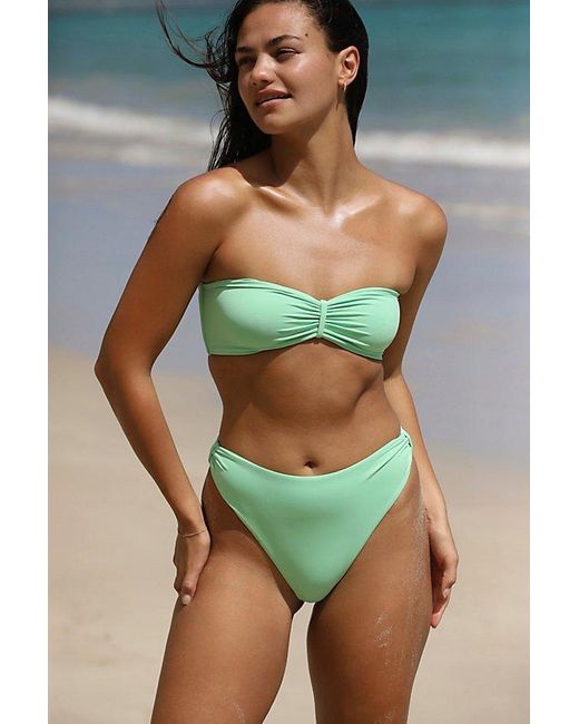 Toast Blue Signature Cinch Bikini Bottoms