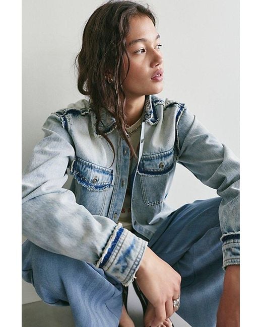 One Teaspoon Gray Split Party Everyday Button Down Shirt