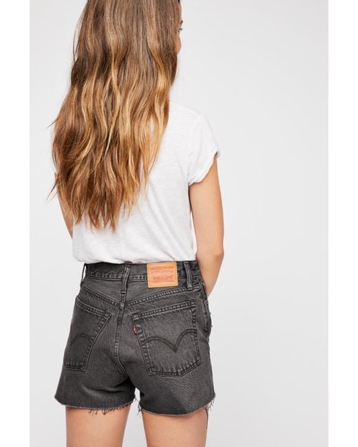 levi's wedgie high rise shorts