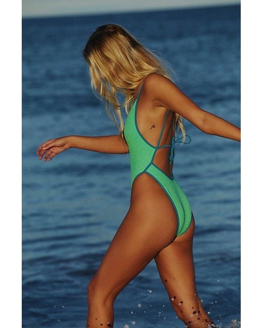 Free People Blue Free-est Amber One-piece Swimsuit