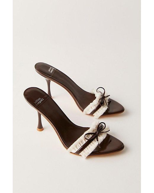 Jeffrey Campbell Natural French Exit Bow Heels By