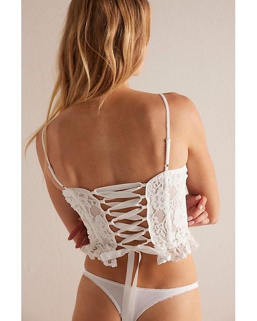 Intimately By Free People Brown Brightest Belle Corset Cami By