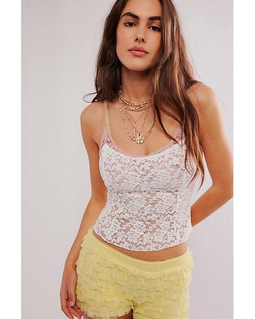 Free People Multicolor All Day Lace Cami