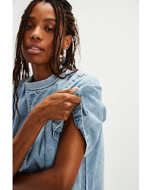 Free People Gray Harlow Mini Dress