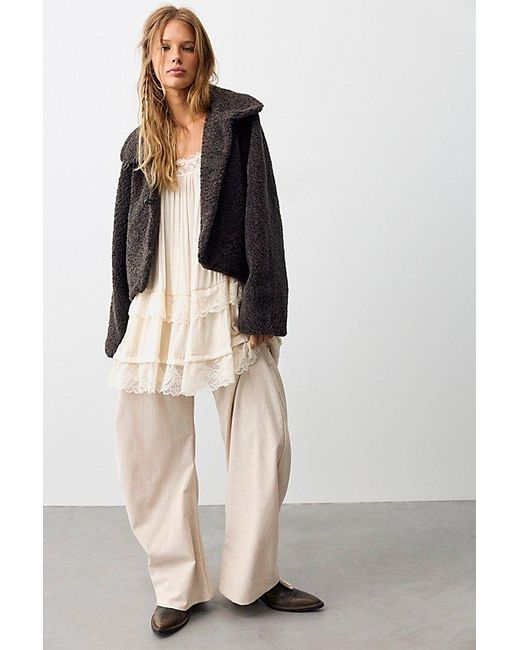 Free People Gray Softest Touch Jacket
