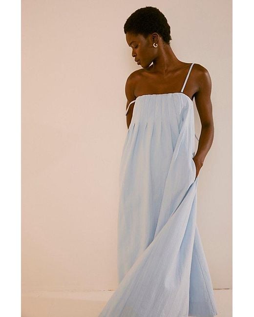 Free People Blue All For Sun Maxi