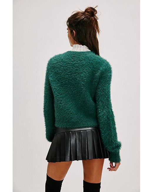 Free People Green Celeste Cardi