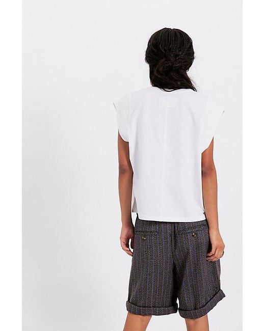 Free People Blue Atlas Muscle Tee