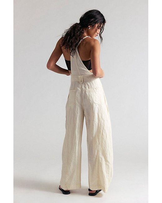 Free People Natural Sylvia Barrel One-Piece