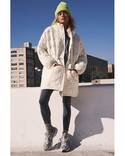 Fp Movement White Patricia Packable Poncho Puffer