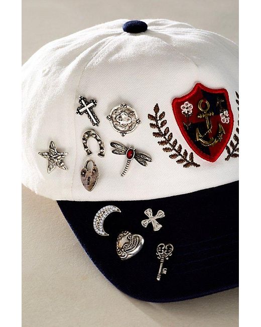 Free People Black Just My Style Pin Set