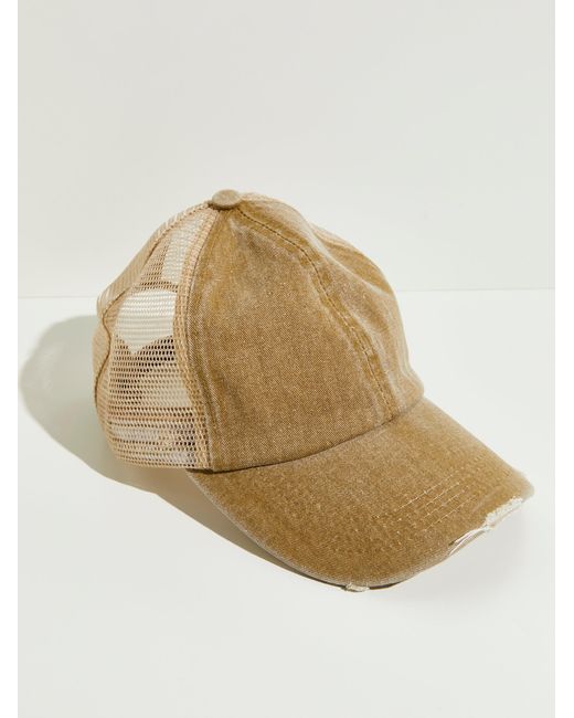 Free People Casquette Baseball Délavée Saltwater in Natural | Lyst