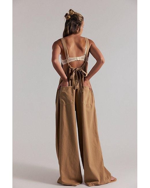 Free People Brown Freebird Jumpsuit