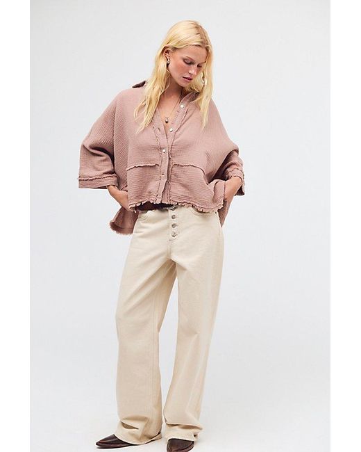 Free People Pink Happy Days Top