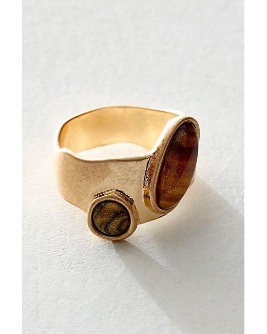 Free People Brown Overdrive Ring