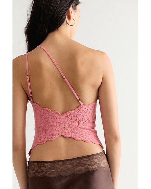 Free People Red Clover One-Shoulder Top