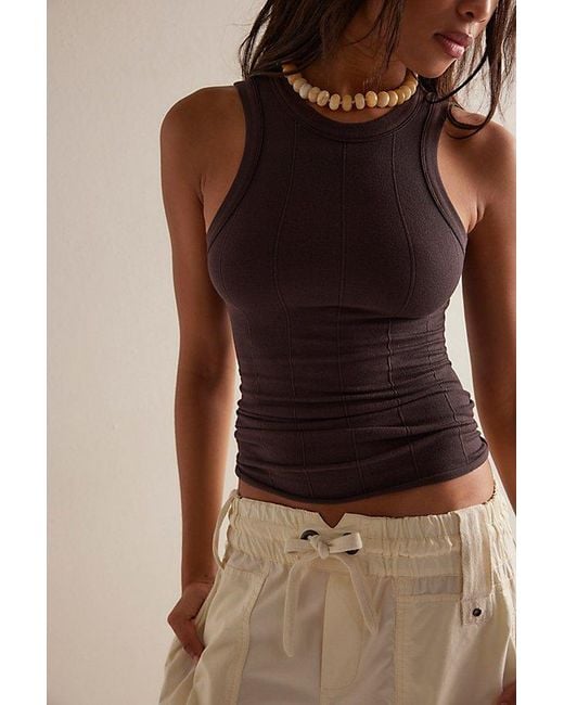 Intimately By Free People Brown So Soft Seamless Modal Tank Top By