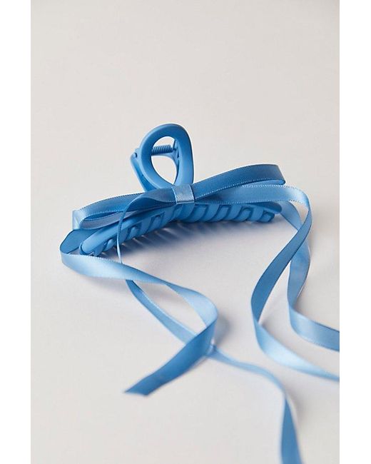 Free People Blue Sophie Bow Claw Clip