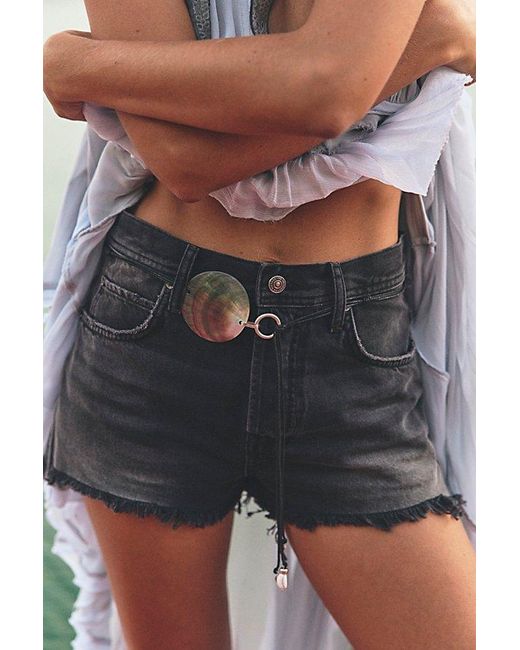 Free People Gray Double Take Shorts