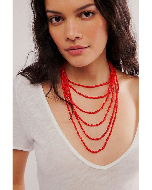 Free People Natural Milos Laye Necklace