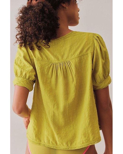 Intimately By Free People Yellow On Repeat Lounge Top By