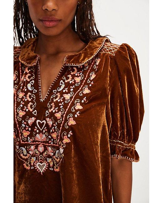 mens white embroidered dress shirt Free People Orson Mini Dress in Ivory Combo main image 1