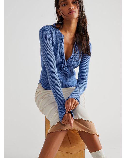 Free People Fp One Colt Thermal in Blue | Lyst
