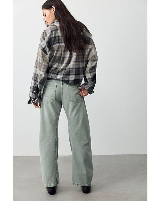Free People Gray We The Free Fable Low-Rise Twisted Bowed Jeans
