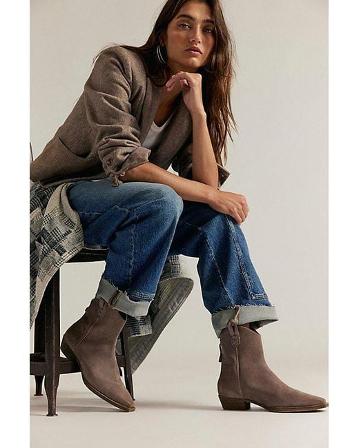 Free People Blue We The Free Wesley Ankle Boots