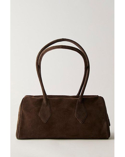 Free People Sierra Suede Shoulder Bag in Black | Lyst