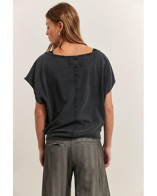 Free People Black Peggy Tee