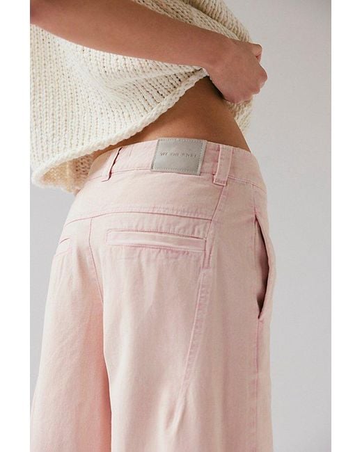 Free People Brown Lay Down Chino Trousers