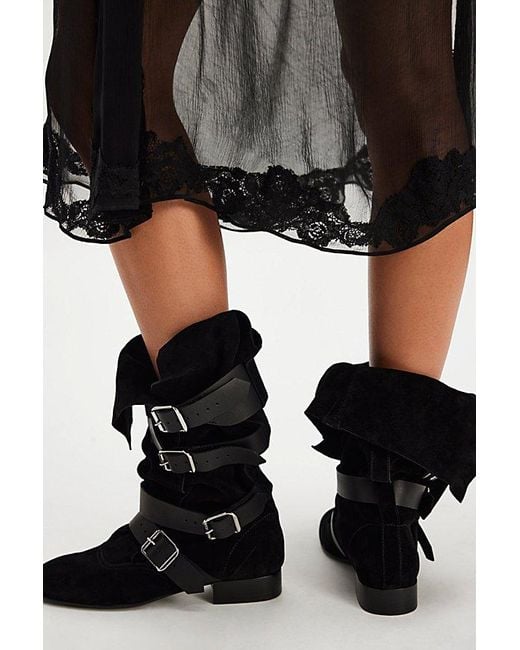 Jeffrey Campbell Black Lily Slouch Boots