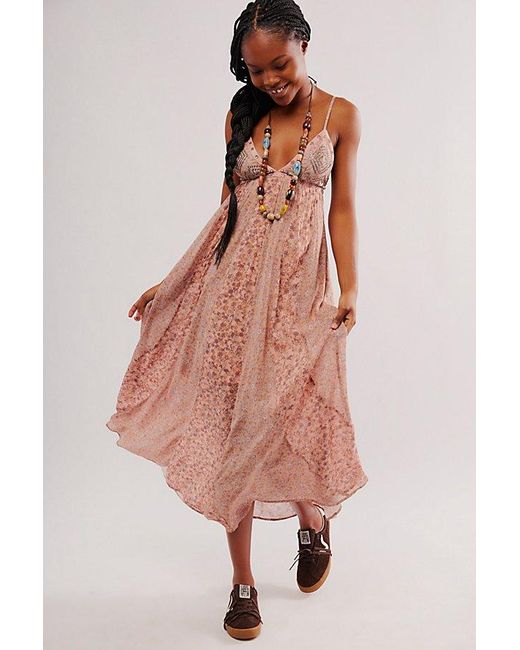 Free People Pink Forever Time Dress