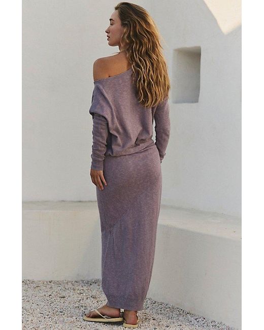 Free People Gray Hollis Sweater Midi Dress