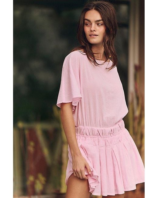Free People Pink Sutton Mini Dress