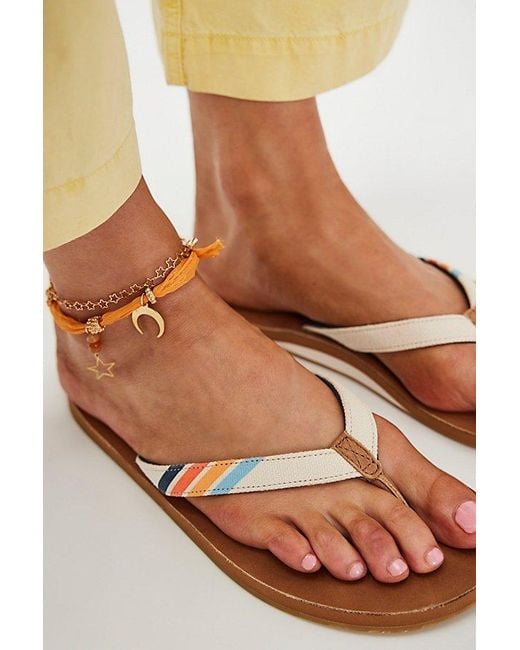 Hari Mari Brown Del Mar Surf Flip Flops By