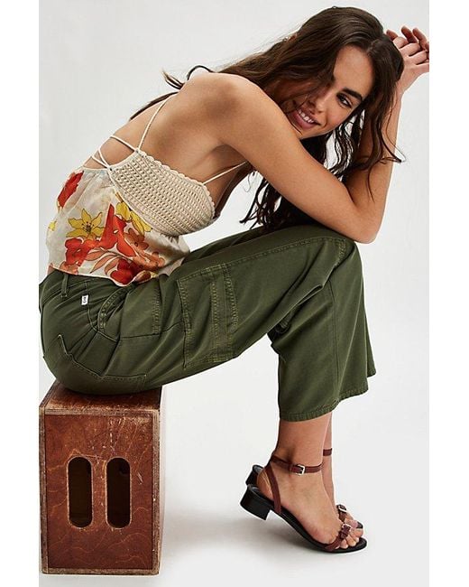 Citizens of Humanity Green Marcelle Low-Slung Cargo Pants