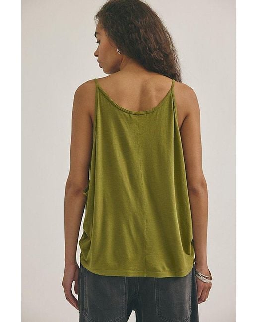 Free People Green Heirloom Tank Top