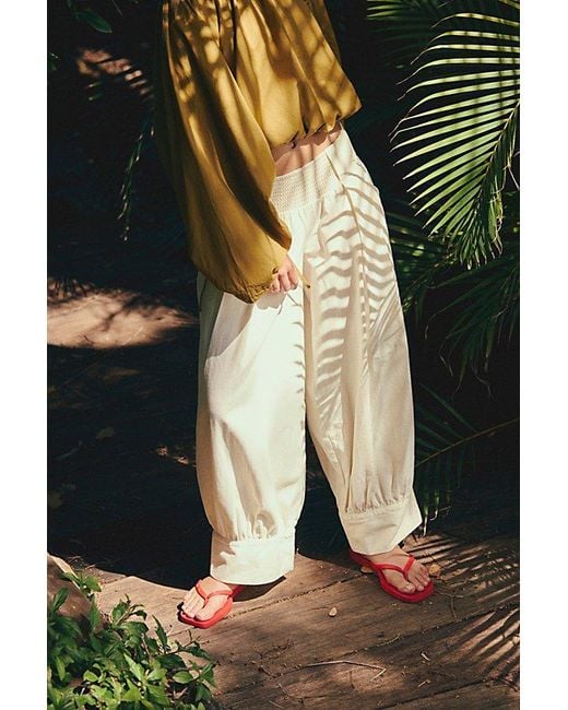 Free People Green Jonni Pull-On Pants By