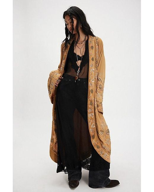 Free People Black Star Daze Duster Jacket