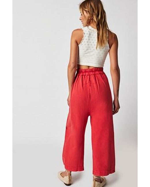 Free People Cool Harbor Wide-leg Pants At In High Risk, Size: Xs