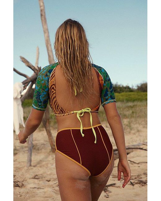 Free People Multicolor Free-Est Cindy High-Waist Surf Bottoms