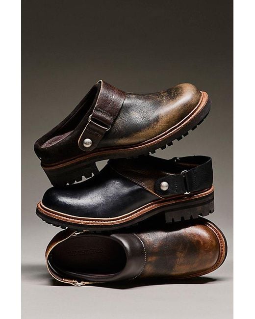 Free People Black Remy Mules