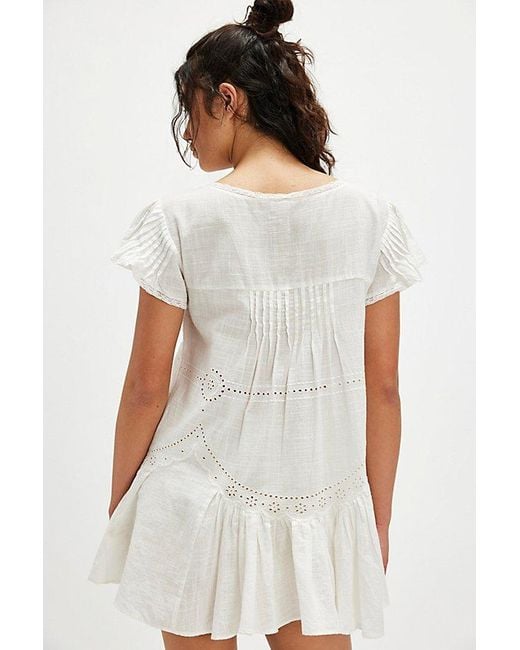 Free People Natural Harper Embroidered Tunic
