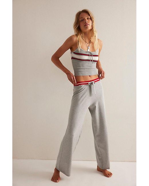 Frankie's Bikinis Natural Barrymore Knit Pants