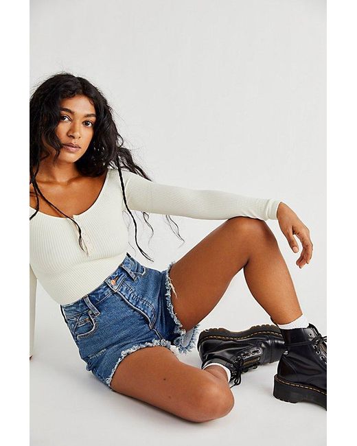 Denim Crvy Vintage High-rise Shorts 