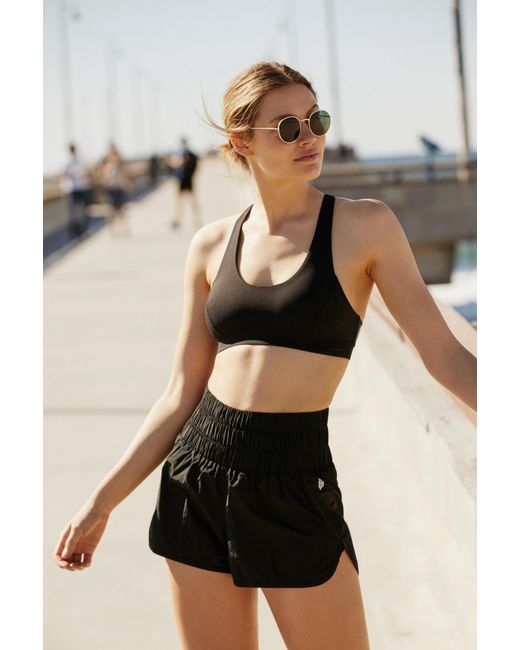 Free People The Way Home Shorts By Fp Movement in Black