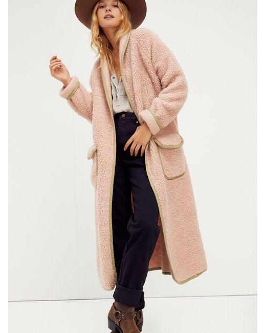 Free People Pink Irresistable Teddy Cardi